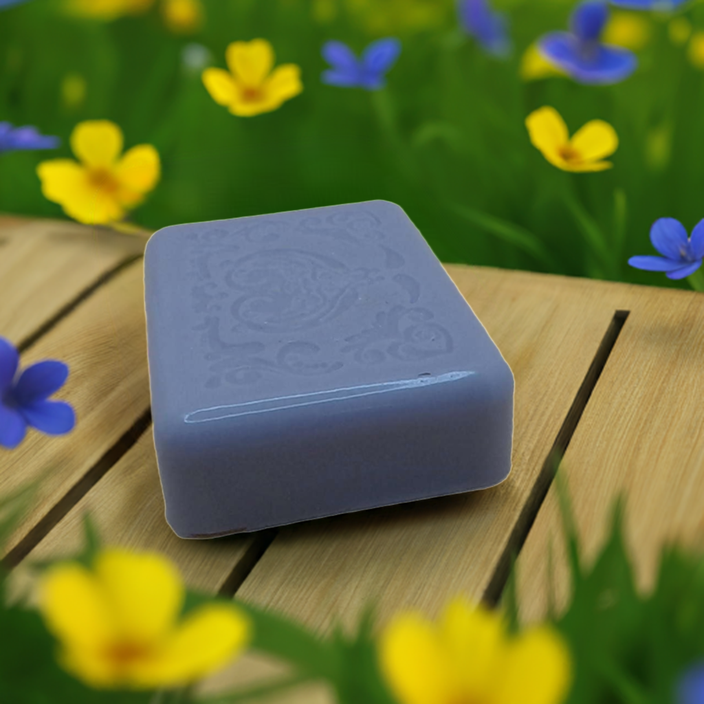 a soap bar sitting on top of a wooden table