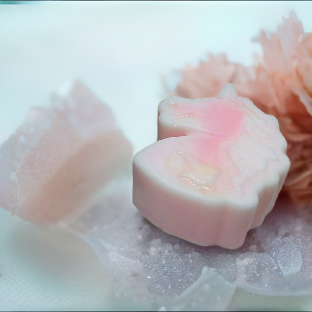 a couple of soaps sitting on top of a table