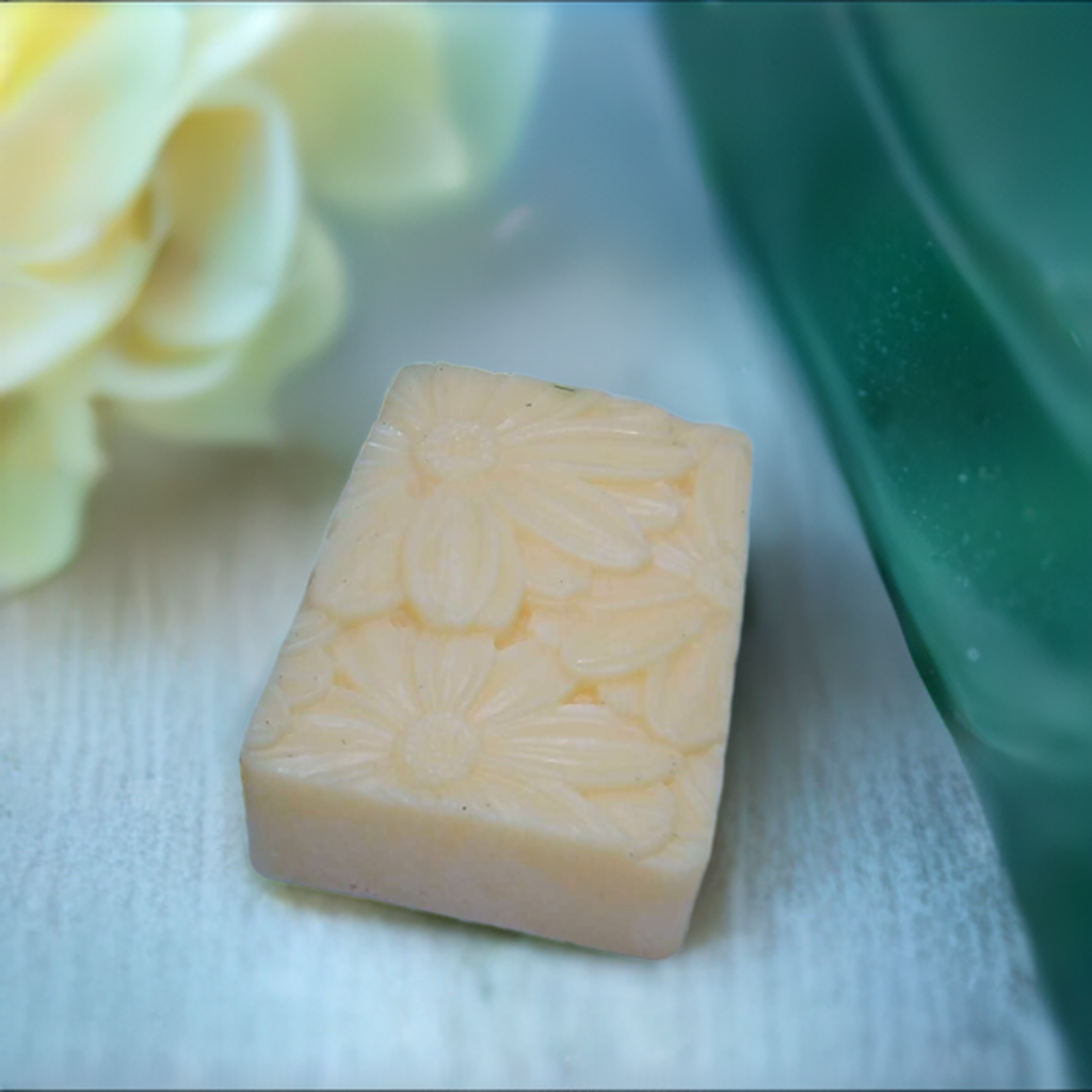 a piece of soap sitting on top of a table