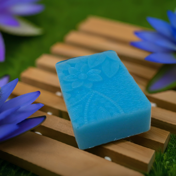 a soap bar sitting on top of a wooden crate