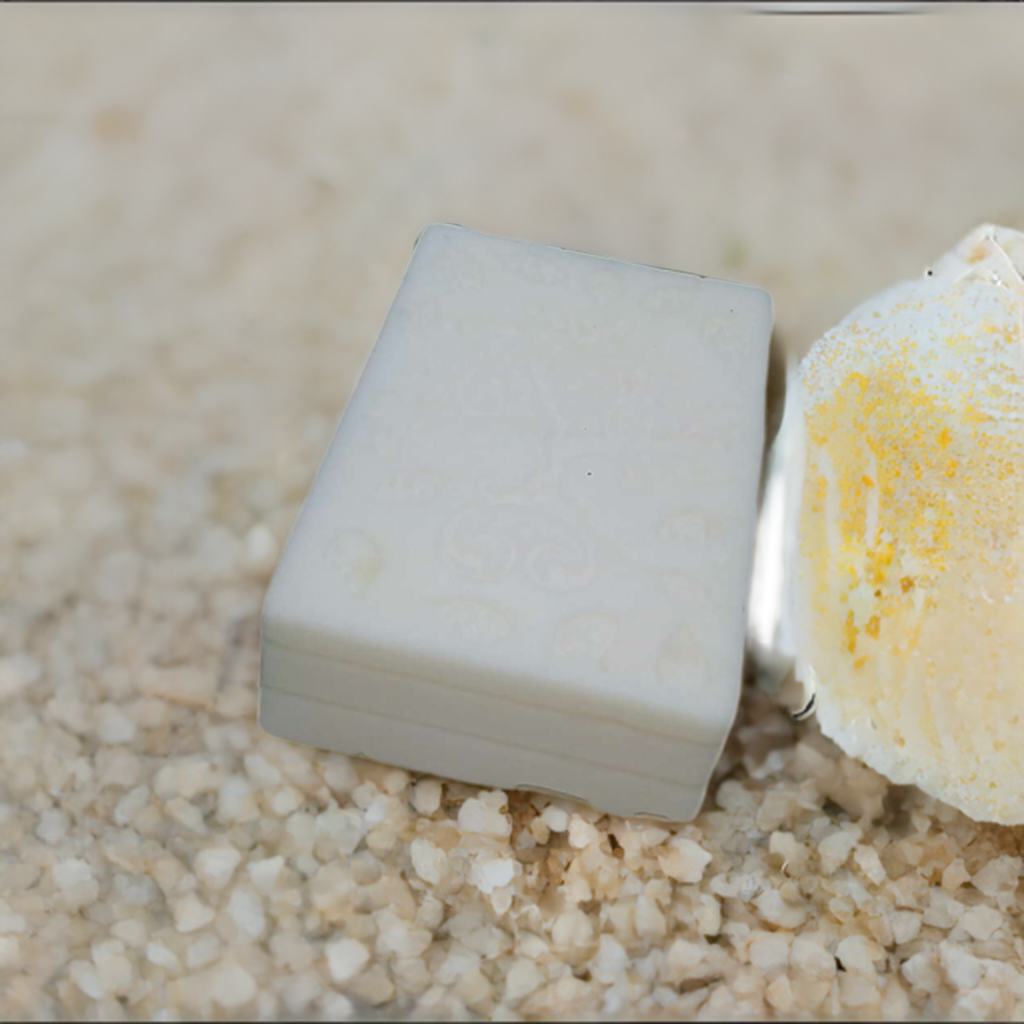 a close up of a piece of food on a table