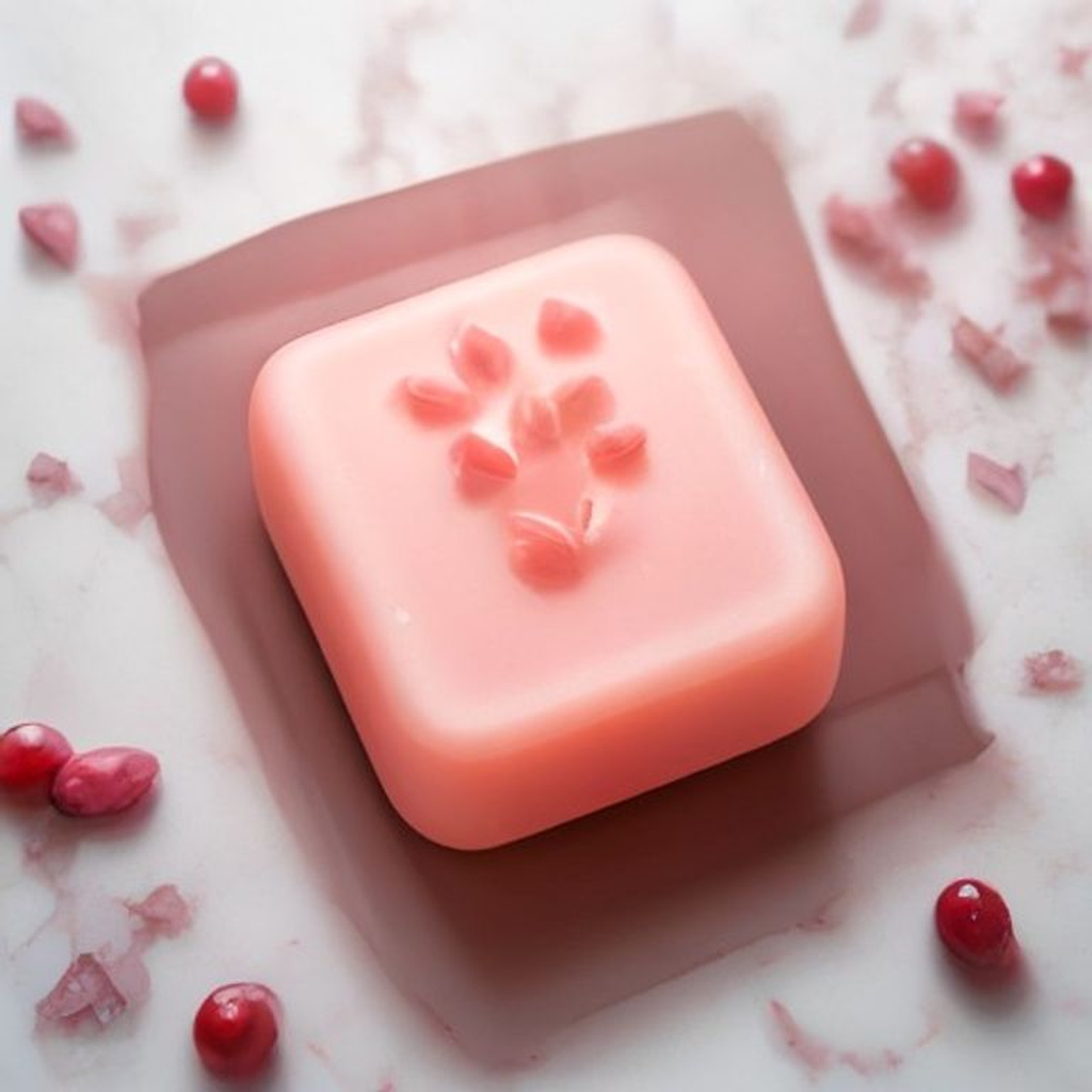 Cranberry & Peppermint Glycerin Soap — handmade soap by Ohio Valley Soap, Parkersburg WV