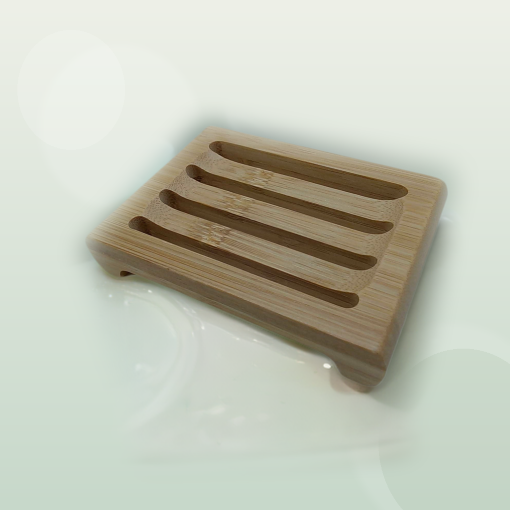 Raised Rectangle Bamboo Dish