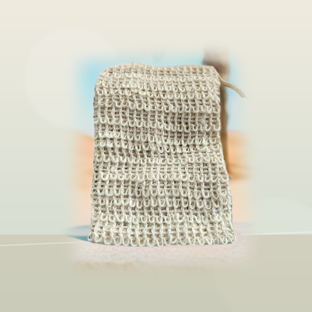Washcloth Bag With Drawstring Closure