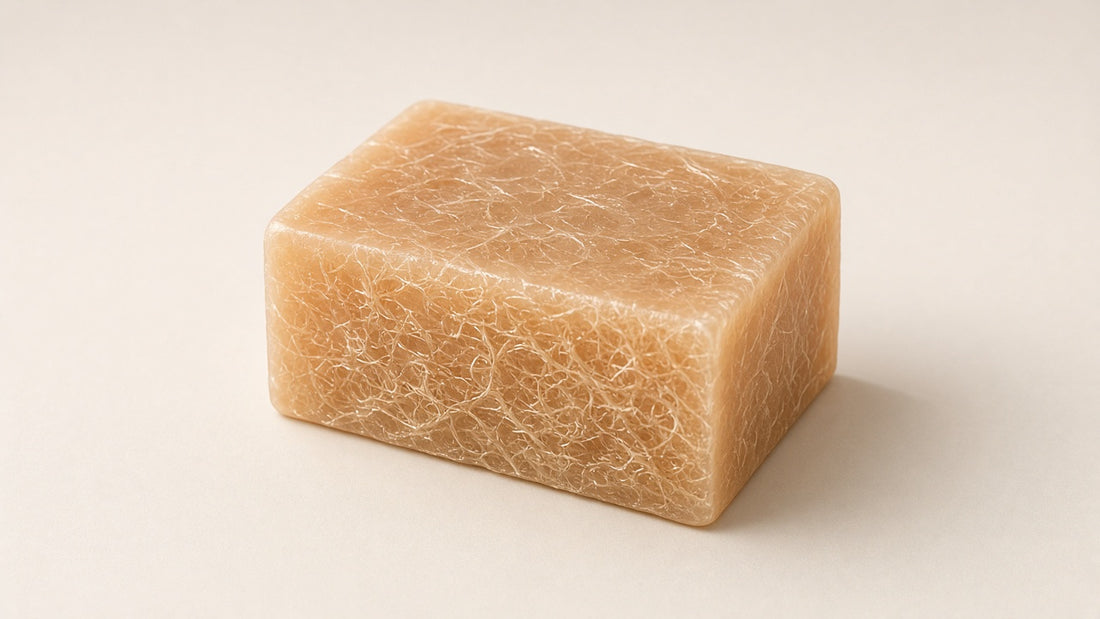 Pumpkin Pecan Waffle Glycerin Aloe Loofah Soap Ohio Valley Soap melt and pour bar, no garnish